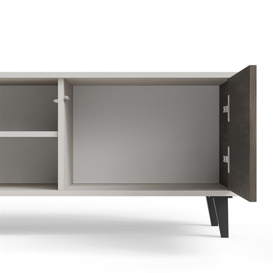 Stolik RTV RANDOM 2 RTV-1 w kolorystyce kaszmir, orzech i czarny