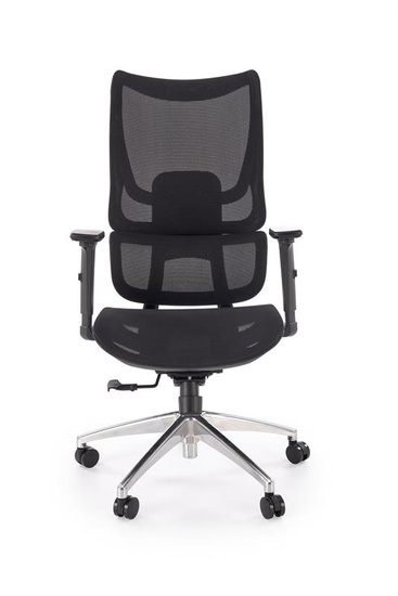 Fotel gabinetowy CASPER czarny ergonomiczny z regulacją i mechanizmem synchronicznym