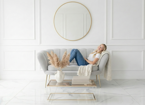 Nowoczesna sofa ARIEL w stylu glamour