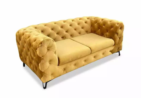 Luksusowa sofa pikowana MOMOA 2 osobowa