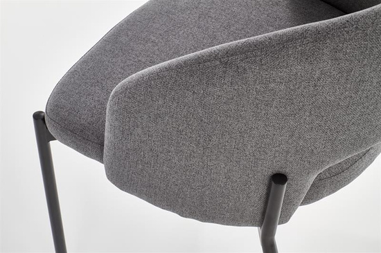 Krzesło K373 w kolorze popielatym 