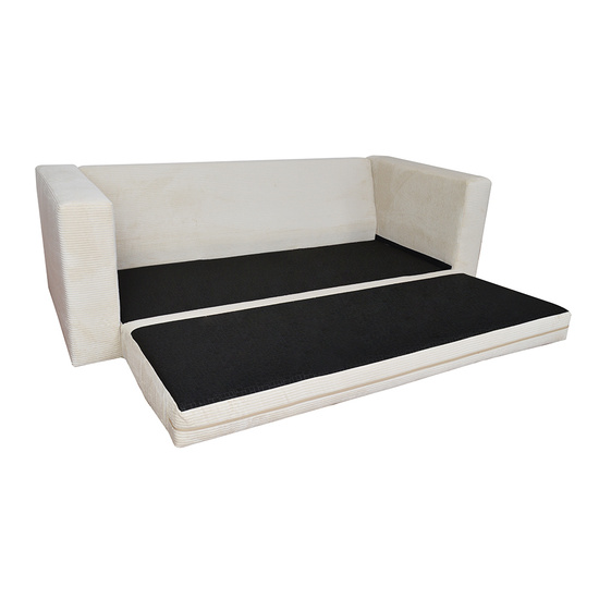 Elegancka sofa VALERY z funkcją spania i poduszkami