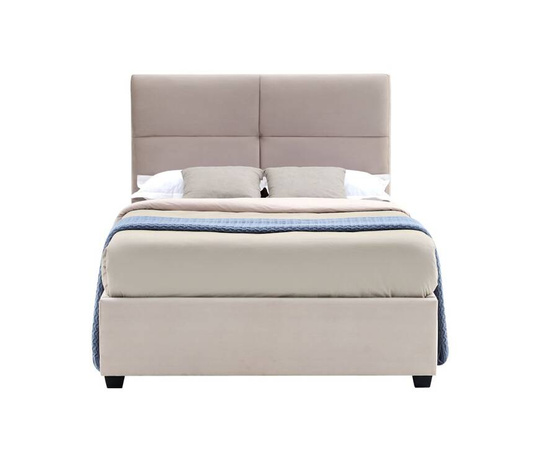 Łóżko tapicerowane VIVIO 120 w kolorze beżowm 120x200 cm