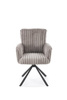 Krzesło z obrotowym siedziskiem K572 w popielatym kolorze
