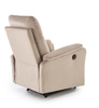 Fotel wypoczynkowy CROCUS beżowy z funkcją elektrycznego rozkładania