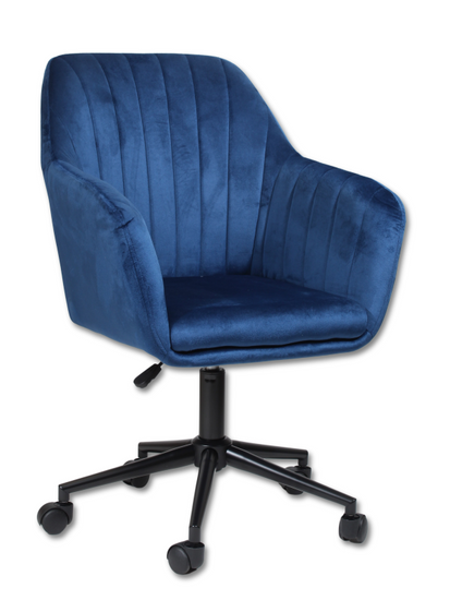 Fotel kubełkowy do biurka FABIO granatowy/czarny