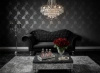 Elegancka tapicerowana sofa BECKY z pikowanym oparciem