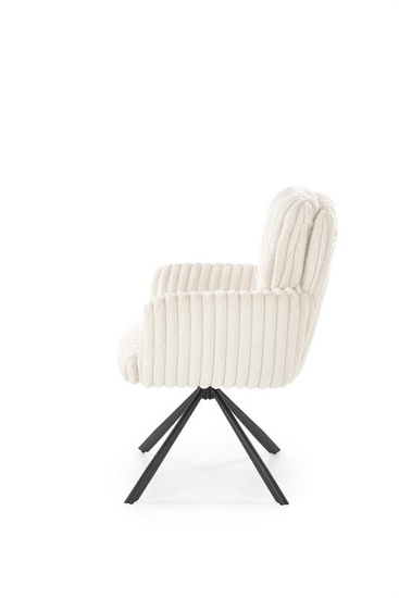 Krzesło z obrotowym siedziskiem K572 w kremowym kolorze