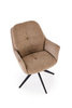 Krzesło z funkcją obracania K591 w brązowym kolorze