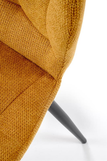 Krzesło K548 w kolorze musztardowym 