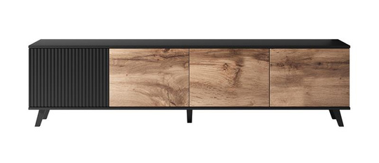 Stolik RTV RANDOM RTV-3 200 cm dąb wotan/czarny 