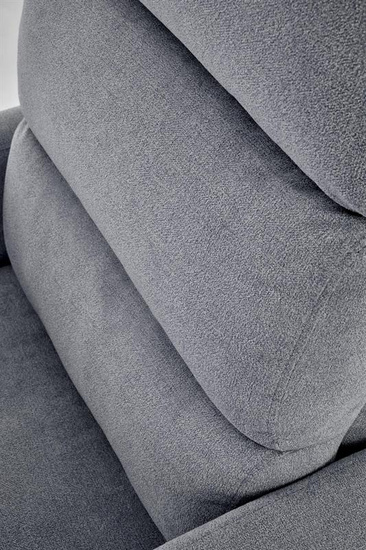 Fotel wypoczynkowy CARINIO popielaty elektryczny z funkcją masażu