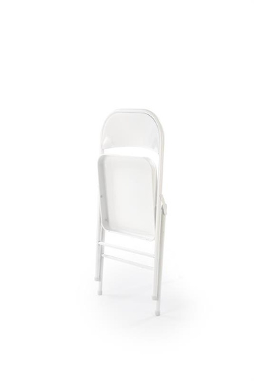 Krzesło składane K565 w kolorze białym 