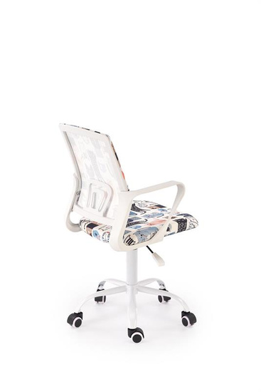 Kolorowy fotel obrotowy ORIS z tkaniny