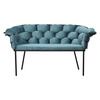 Nowoczesna sofa MANGA z solidnym metalowym stelażem