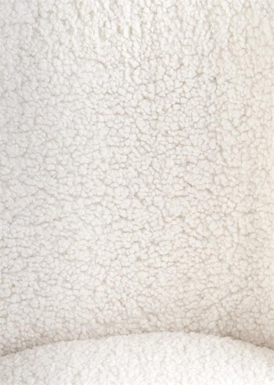 Krzesło K474 w kolorze kremowo-złotym boucle