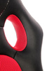 Fotel gabinetowy BERKEL w kolorze czarno-czerwonym – wygoda i dynamiczny styl do biura