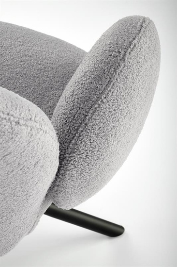 Krzesło K498 w kolorze popielatym boucle