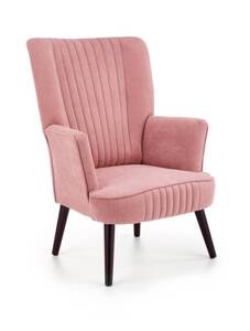 Designerski fotel wypoczynkowy DELGADO w kolorze różowy