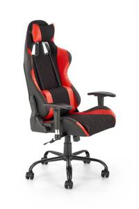 Nowoczesny fotel biurowy DRAKE czerwono-czarny