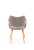 Designerskie krzesło z drewna giętego K396 jasny dąb/ szary