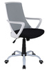 Fotel biurowy do nowoczesnego biura DOZER szaro-biały