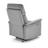Komfortowy fotel SEMIR z funkcją elektrycznego rozkładania i gniazdem USB szary
