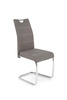 Krzesło na płozach z tkaniny K349 ciemny szary
