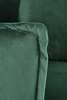 Luksusowy fotel wypoczynkowy ALMOND w ciemnozielonym kolorze