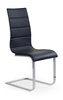 Nowoczesne krzesło na płozach K104 czarno/białe