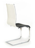 Nowoczesne krzesło na płozach K104 czarno/białe