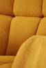 Nowoczesny bujany fotel VASCO w kolorze musztardowym
