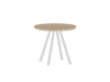Stół rozkładany FERNANDO okrągły dąb artisan / biały