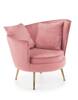 Stylowy fotel wypoczynkowy ALMOND różowy