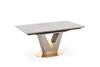 VALENTINO- Elegancki i praktyczny stół rozkładany w kolorze jasny popiel ze złotem