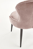 Welurowe Krzesło w kolorze beżowym K366